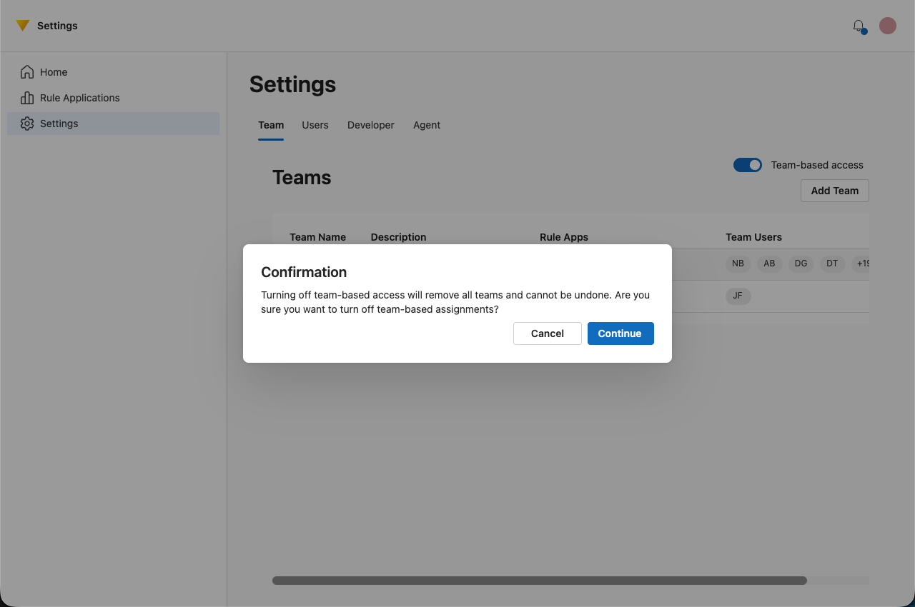 screenshot showing confirmation pop-up