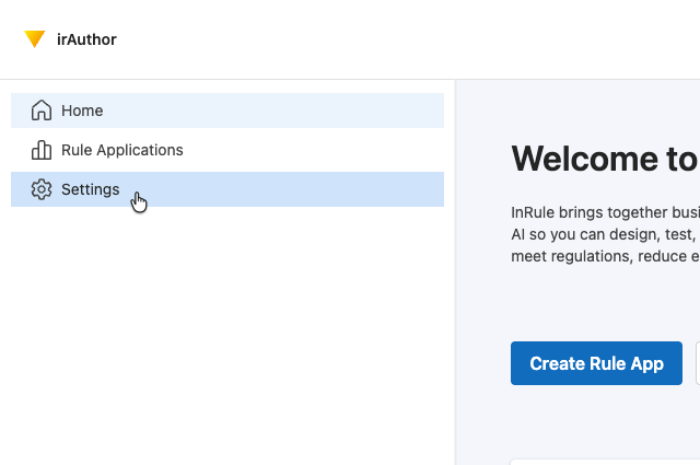 screenshot of opening the settings menu