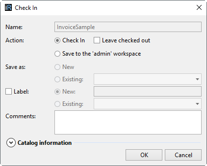Check-in form